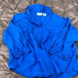 Joule Energy Vintage Silk Blouse with hood - M/M